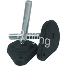 Plastic conveyor leveling feet